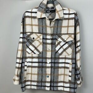 Zara Plaid Shacket